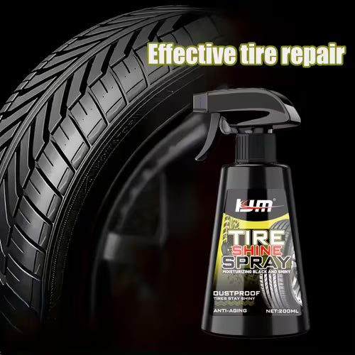 Black Shiny Car Tire Spray