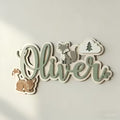 Custom Wooden Double Layer Name Plate