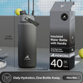 POWCAN 40Oz Insulated Water Bottle with 2-In-1 Straw