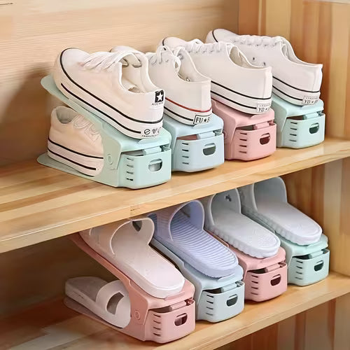 10pcs Plastic Shoe Rack / Adjustable High-Quality