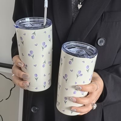 1pc Purple Heart Tulip Water Cup