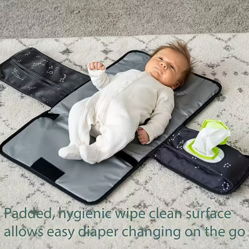1pc Portable Diaper Changing Pad ( with Tissue storage