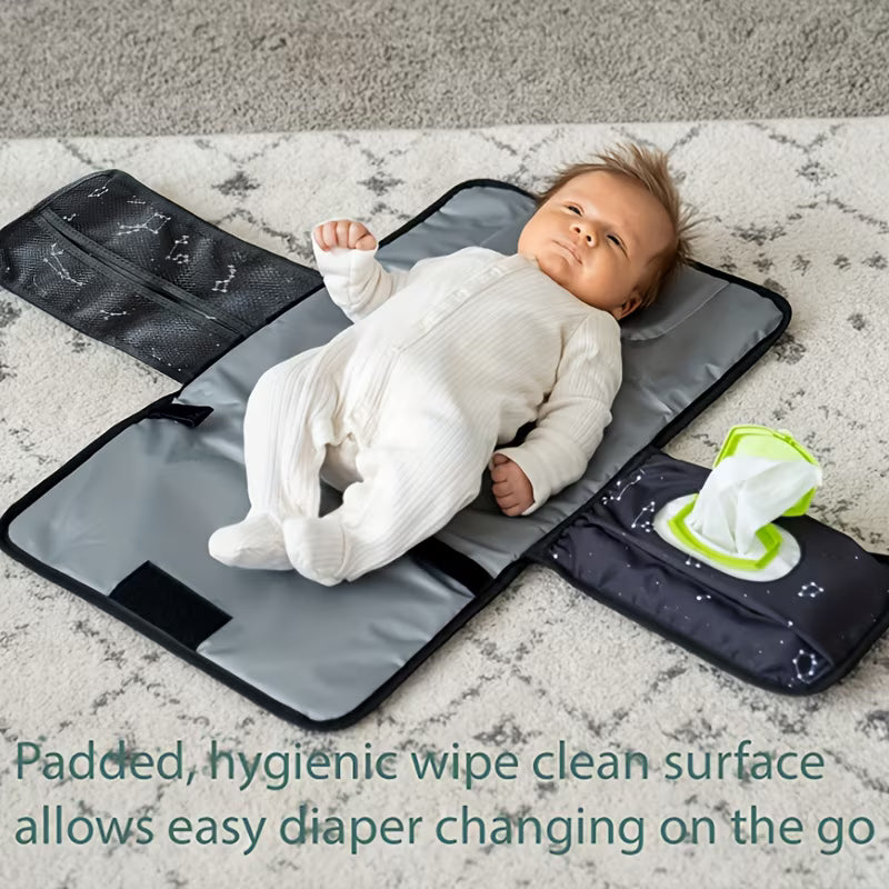 1pc Portable Diaper Changing Pad ( with Tissue storage