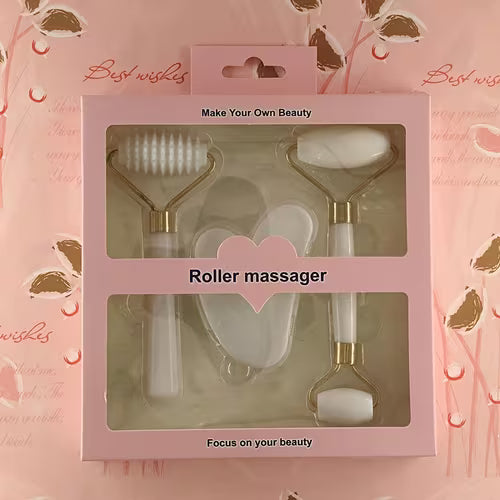 3pcs Facial Massage Set | Double-Headed Roller with