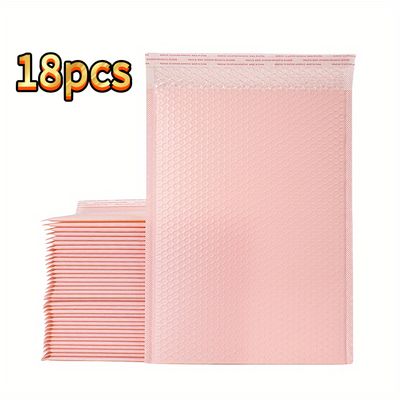 18pcs Pack Bare Pink Co-Extruded PE Bubble Mailers