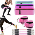8pcs Yoga Resistance Bands Set for Leg and Hip Shaping