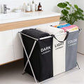Laundry Basket - a Divided Laundry Hamper with Handles