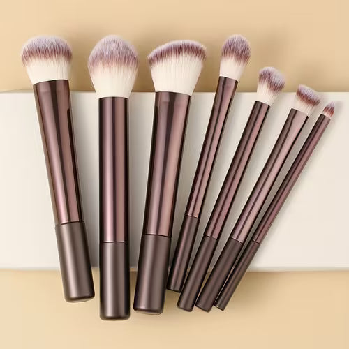 7pcs Brown Makeup Brush Set