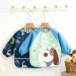 Baby Bib 2pcs Set / Long Sleeve Reversible Feeding Bibs