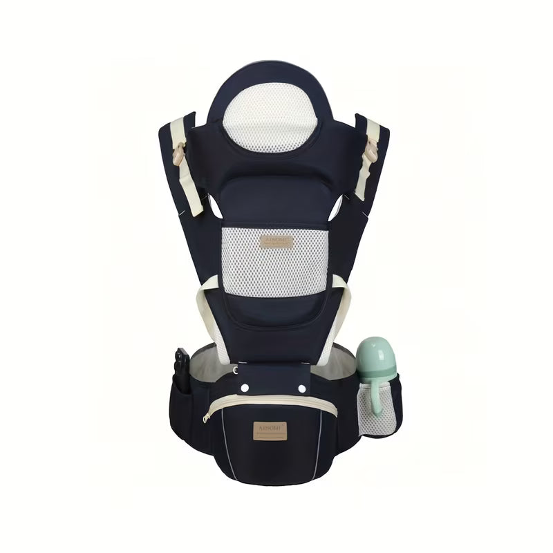 A Baby Carrier with a Hip Seat