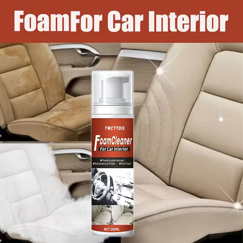 200ml Car Interior Cleaning Foam - Deeply Breaks Down