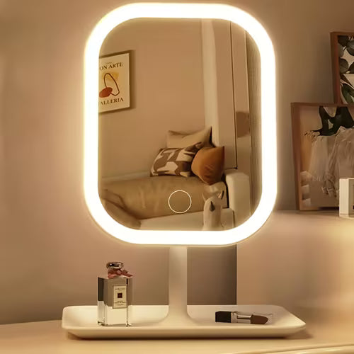 LED Makeup Mirror | USB-Powered Touch Control Dimmable