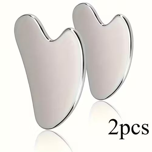 2pcs High-Quality Thick Stainless Steel Gua Sha