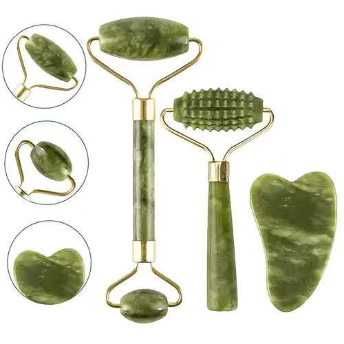 Jade Massage Tools: Dual-Ended Jade Roller