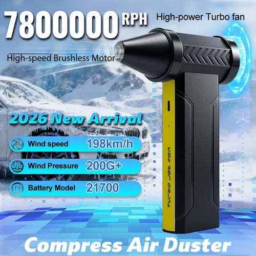 130000RPM Ultra-Strong Portable Turbo Fan/Featuring