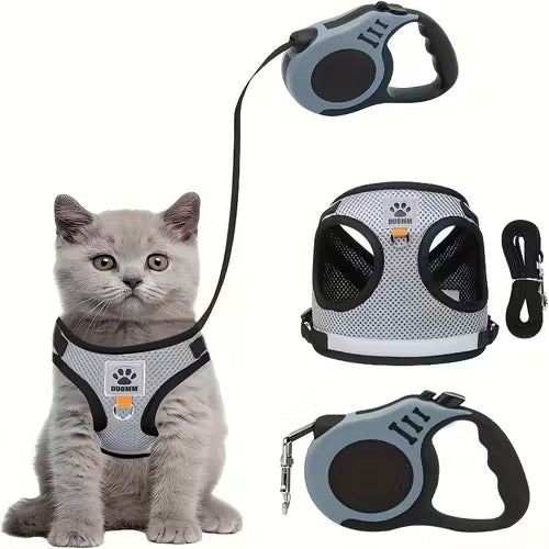 Vest-Style Pet Harness and Leash Set