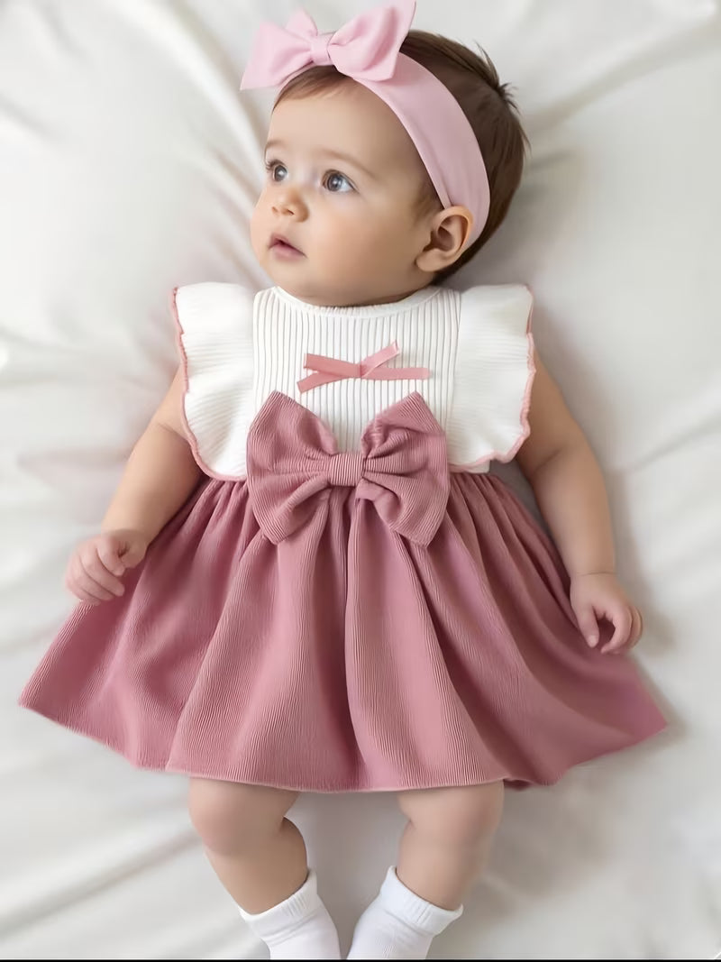 Baby Girl Casual / Cute Sleeveless Bow Decoration