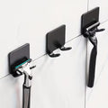3pcs Set - Self-Adhesive Razor Holder & Towel Hooks