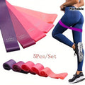 5pcs/Set Portable Resistance Band Set - Elastic Bands
