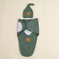 Pure Baby Swaddle and Hat Set