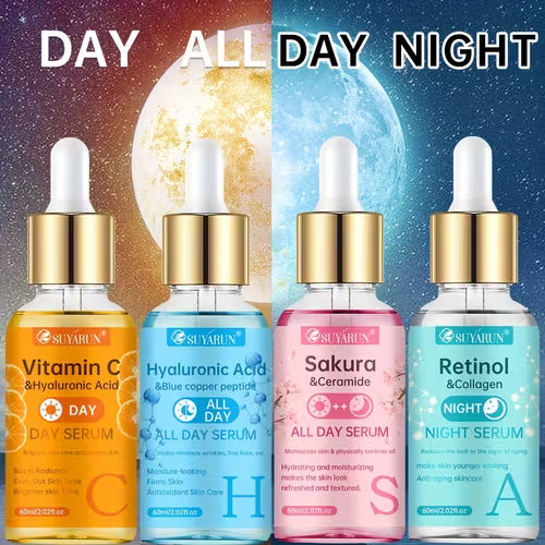 SUYARUN 4pcs Day And Night Vitamin C Retinol