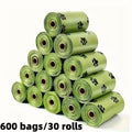 Leak-Resistant Dog Waste Bags Featuring a Paw Print