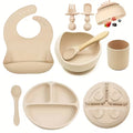 8pcs Silicone Baby Feeding Set