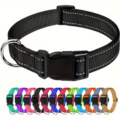 Reflective Adjustable Dog Collar | Safety Pet Collar