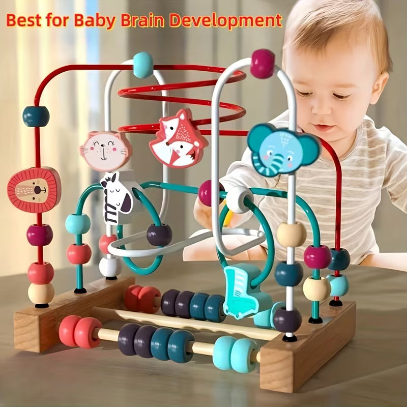 Baby Bead Wrapped Puzzle Early Education Toy for