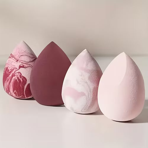 4pcs Light-Colored Soft Makeup Sponge Set
