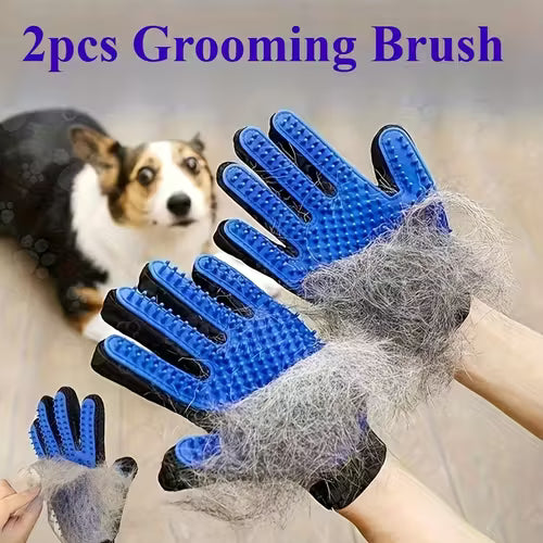 2pcs Pet Grooming Gloves