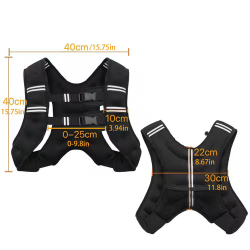 Unisex Adjustable Weighted Vest by Afterwave