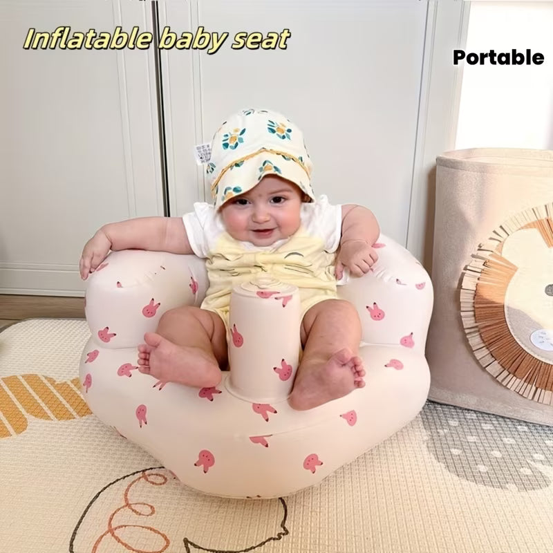 1pc Cartoon Inflatable Seat with Built-in Air Pump