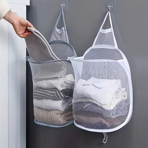1/2 Pack Wall-Mounted Mesh Laundry Hamper