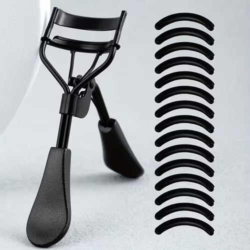 Portable Eyelash Curler 1pc & 15 Pads | Stainless