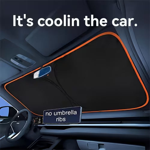 The Suitu Car Front Windshield Sunshade Features a