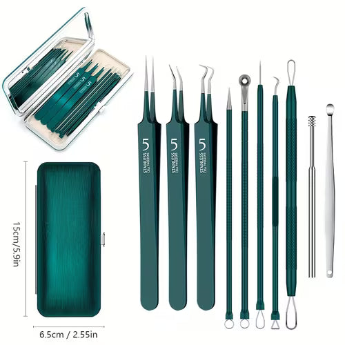 Stainless Steel Blackhead & Acne Tool Kit | Portable