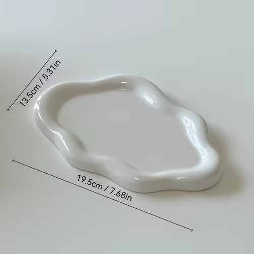 Cloud-Shaped Plastic Jewelry Tray Jewelry Necklace And