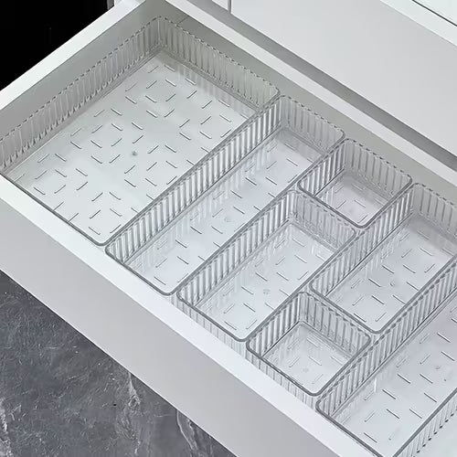 4pcs Transparent Cosmetic Storage Boxes