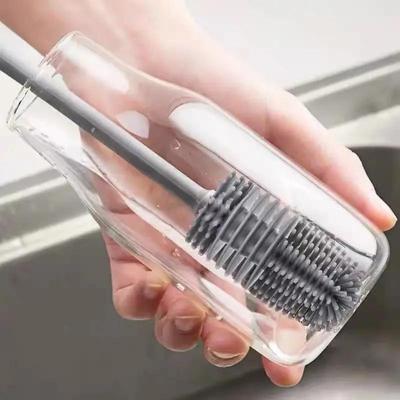 Long-Handle Silicone Cup & Bottle Brush - Reach Every