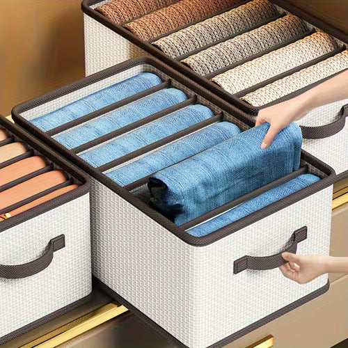 Foldable Fabric Drawer Organizer - 1pc Nylon Wardrobe