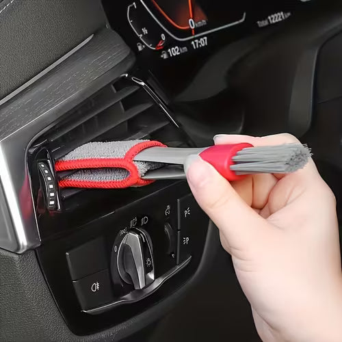 1pc a Soft Bristle Dual-Head Brush Designed for Car