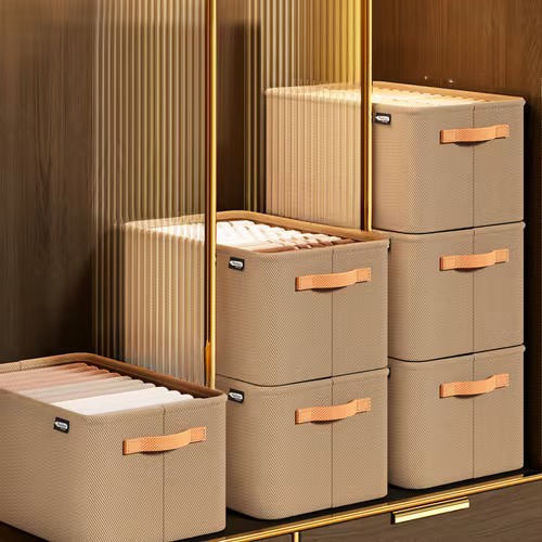 3pcs Foldable Thickened Clothing Storage Box