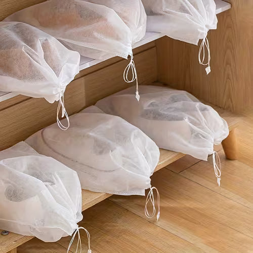 5pcs Shoes Storage Bag Closet Organizer Non-woven