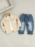 Boys' Newborn Christmas Valentine's Day Shirt and