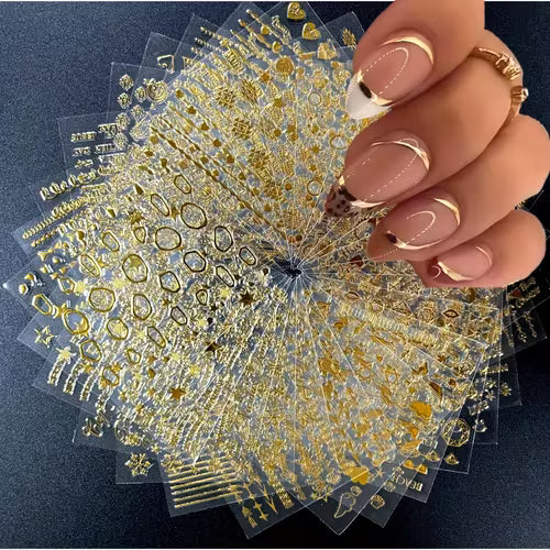 Golden Nail Stickers