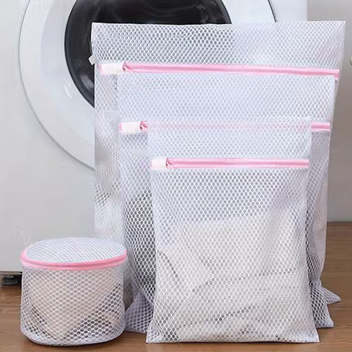 4pcs/ set Mesh Laundry Bag Storage Bag Mesh Bag Wash