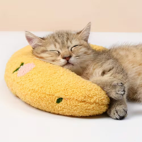 Ultra Soft Fair Little Pillow for Cats | Half Donut