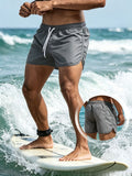 Summer New Men's Fashion Beach Shorts Striped