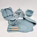 10pcs Toddler Silicone Tableware Set